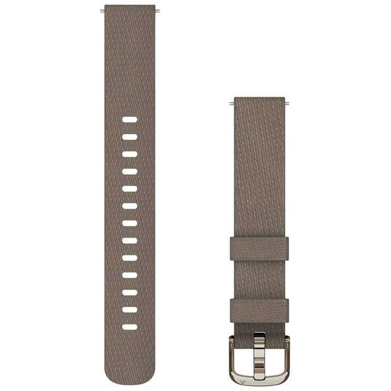 GARMIN　Quick Release バンド 14mm Coffee Nylon / Cream Gold (ガーミン)　010-13302-10