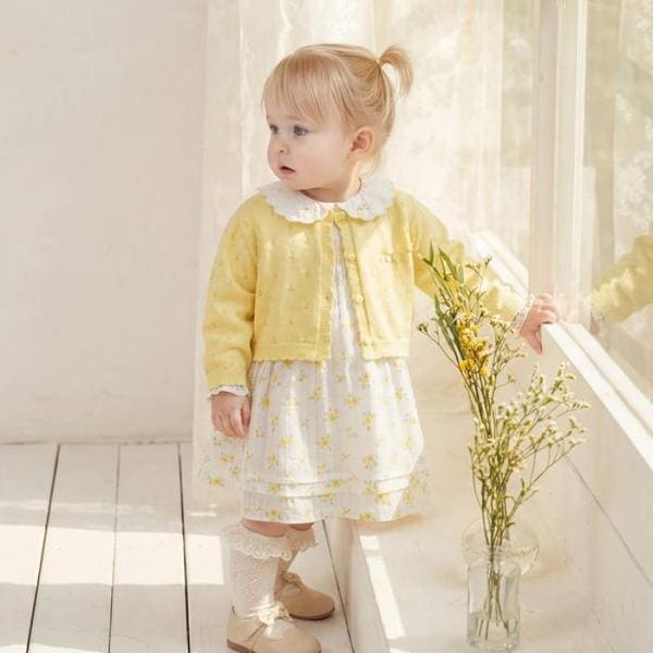 TC01 春 ニアフローラルカーディピースセット(YELLOW)_ 01T12405787 (S45481337)