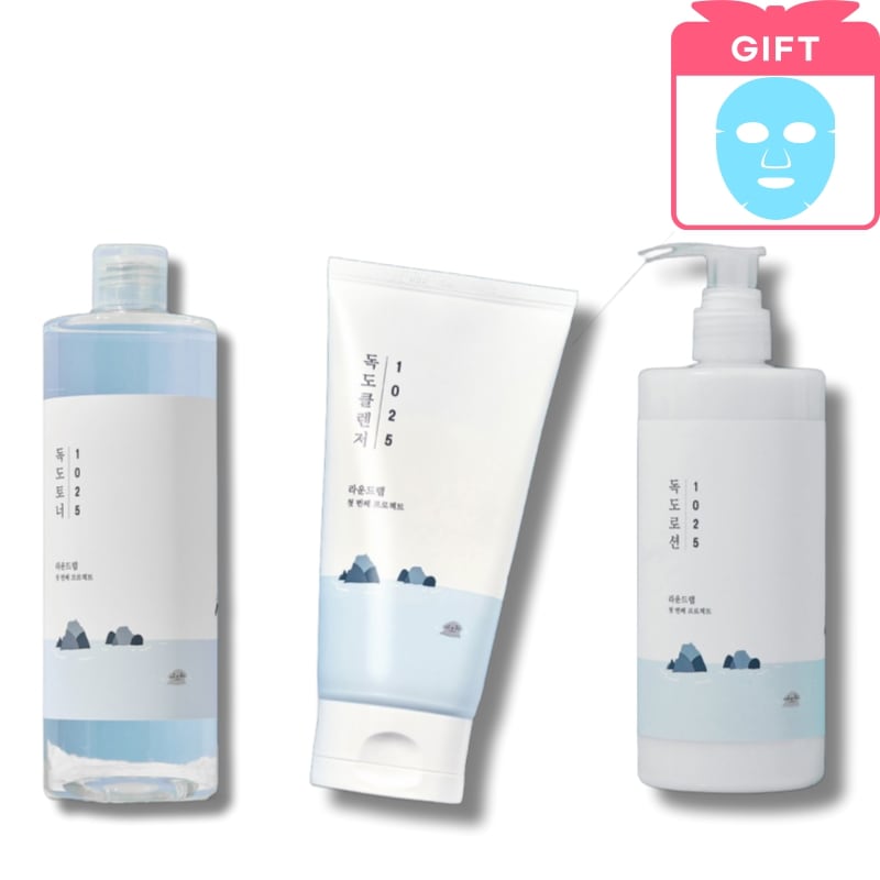 [1+1]独島大容量シリーズ/1025 独島 トナー500ml/ローション(乳液)400ml/クレンザー150ml