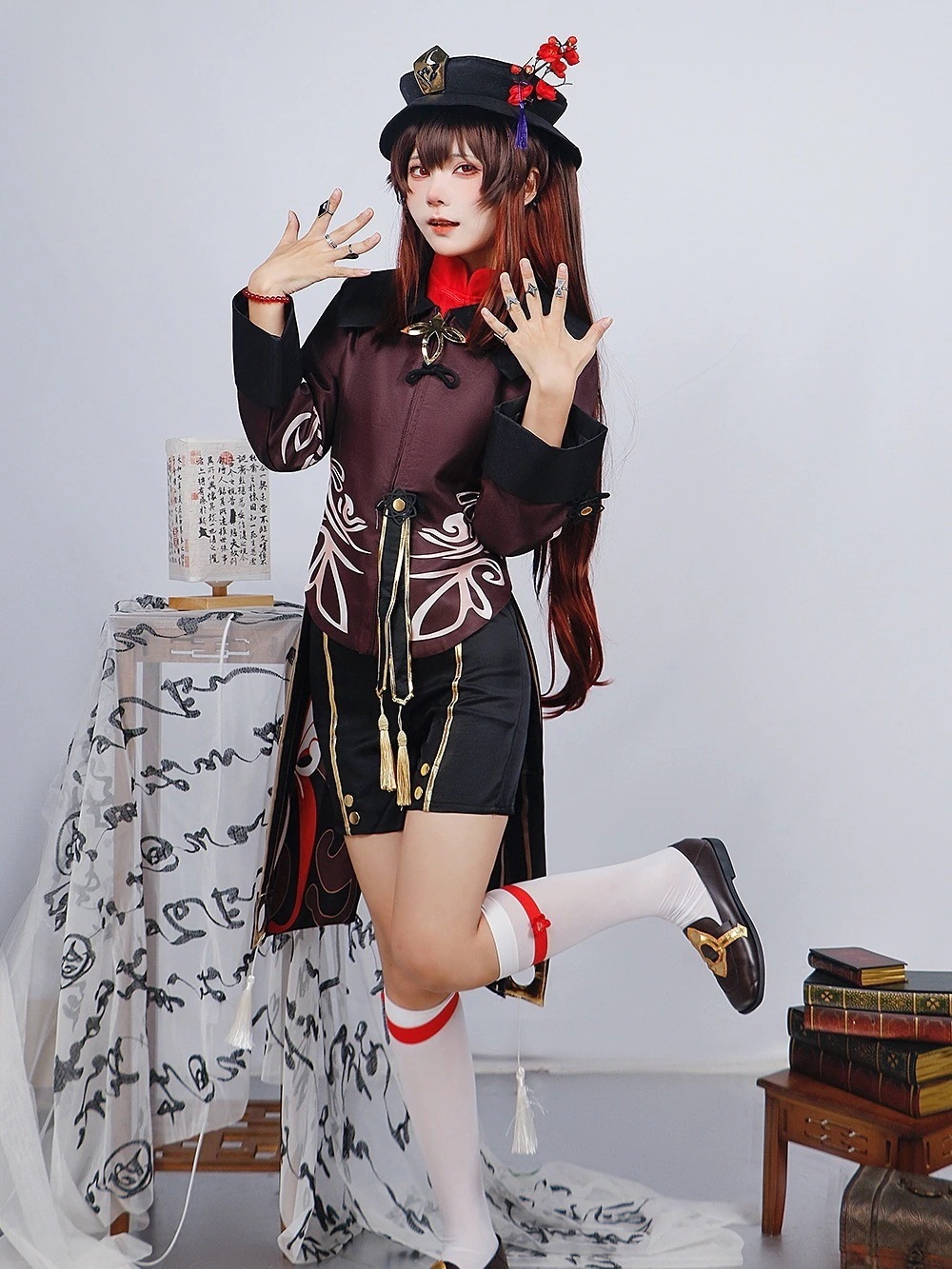 胡桃 原神 コスプレ 「往生堂」七十七代目堂主 陰陽師 Hu Tao セットアップ 6,983円