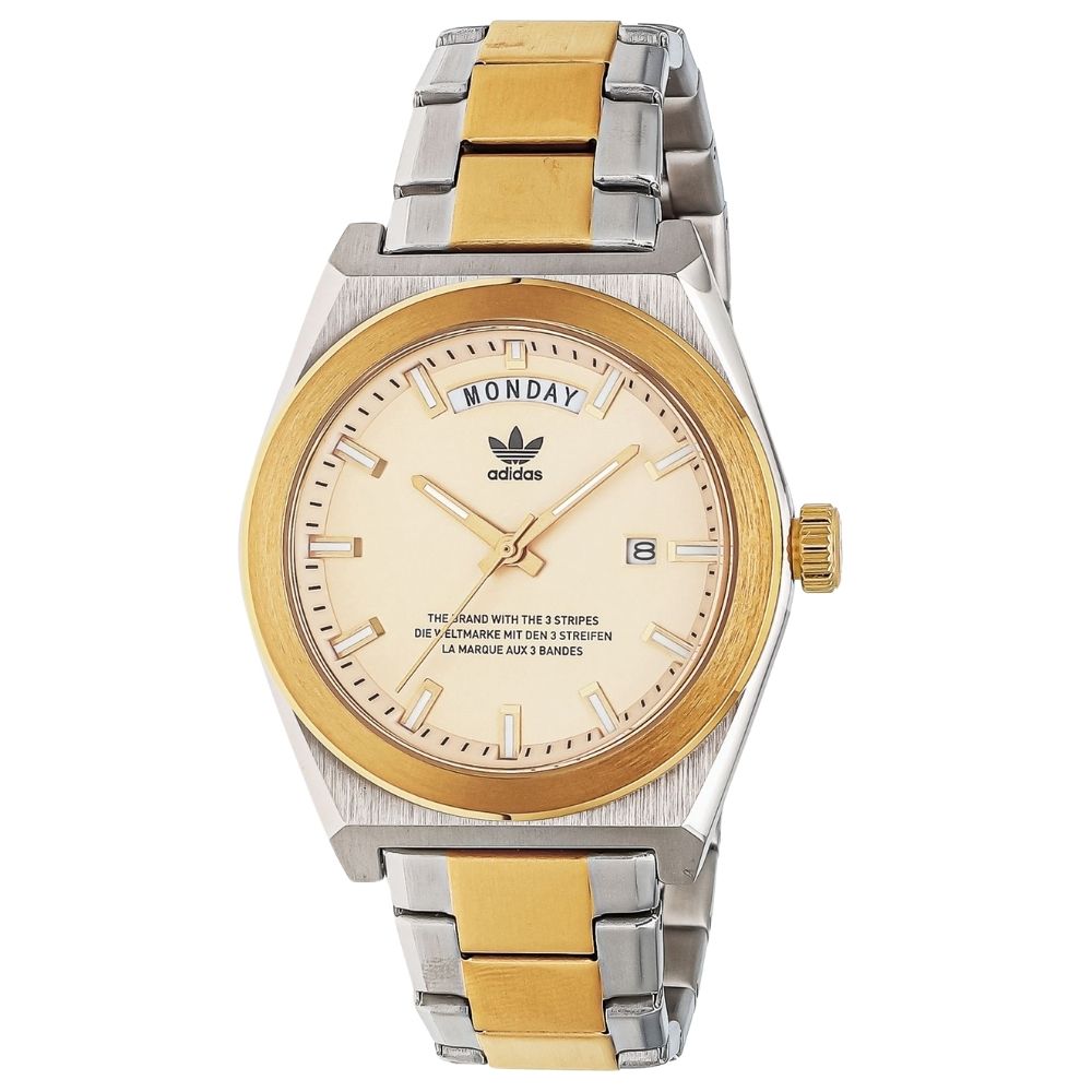 アディダス 腕時計 手表 メンズ 父の日 レディース 母の日 シルバー ゴールド ステンレス ベルト ゴールド文字盤 おしゃれ レトロ クラシック シンプル おしゃれ カジュアル アナログ 普段使い