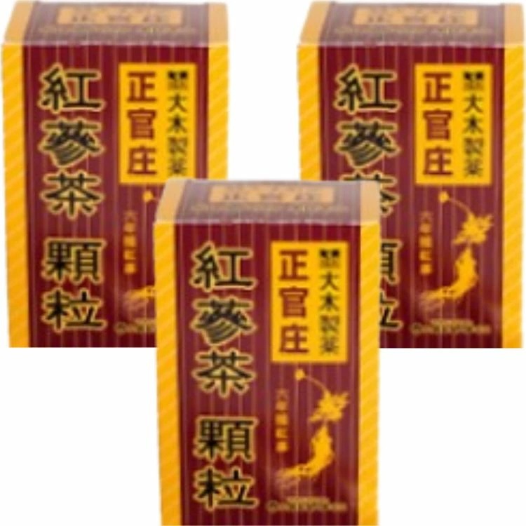 3個セット 大木製薬 正官圧 紅蔘茶 顆粒 3g×30包 栄養補給 健康食品 健康茶 水なし スティック