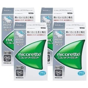【第（2）類医薬品】 ニコレット アイスミント 96個4個セット セルフメディケーション税制対象商品