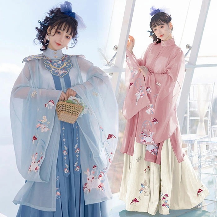 漢服 ドレス ハロウィン コスプレ 衣装 中華 民族衣装 仙女 コスチューム 可愛い うさぎ 刺繍 漢服 衣装 素敵 中華服 チャイナ服 ハロウィン コスプレ衣装 仮装 チャイナ風 COSPLAY イ