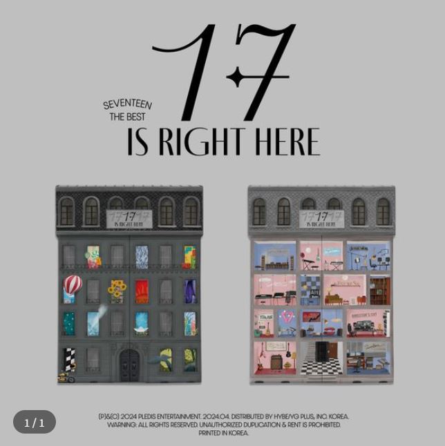 セブンティーン - ベストアルバム [17 IS RIGHT HERE] (Random Ver.)