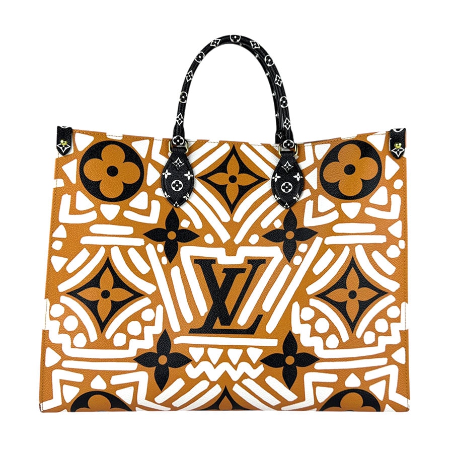 ルイ ヴィトン LOUIS VUITTON ハンドバッグ ショルダーバッグ LVクラフティ カプセルコレクション オンザゴーGM モノグラムキャンバス クレームカラメル ユニセックス M45359 z