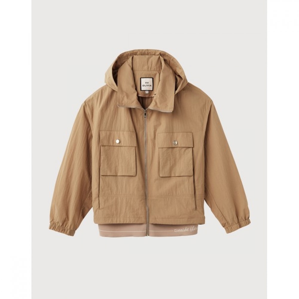 [オリビアローレン] クロップフード付きジャンパー_VVCCL4M4486 10,220円