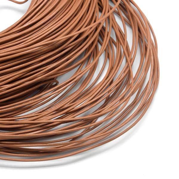 牛革 レザーコード 革紐 2mm ラウンド シエナ 100m巻 ネックレス チョーカー 作成 天然石 パワーストーン アクセサリー