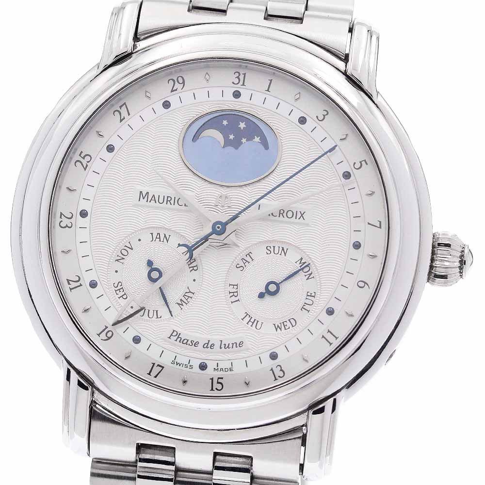 モーリスラクロア MAURICE LACROIX MP6138 マスターピース ムーンフェイズ リミテッドエディション 自動巻き メンズ 良品 _941140【中古】