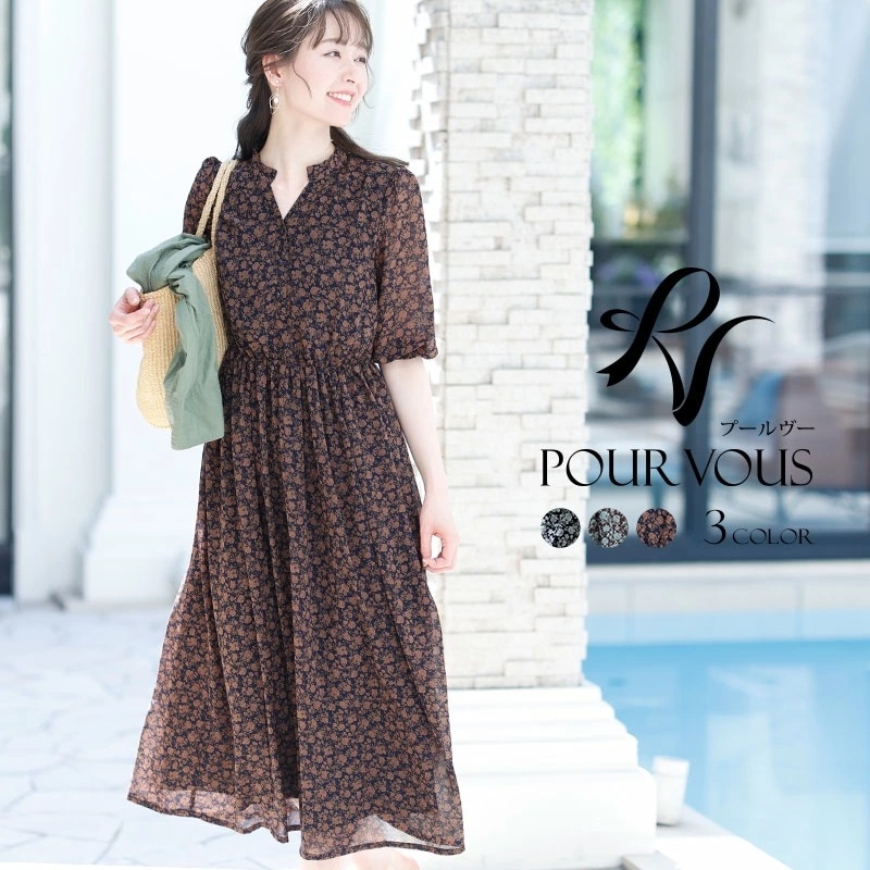 ワンピース カジュアル シンプル 服 服装 ミセス 大きいサイズ 大人 上品 他と被らない 20代3