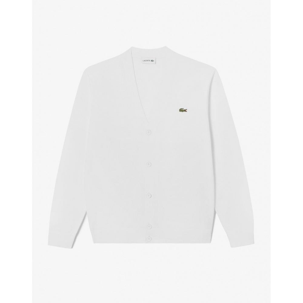 ラコステメンズレクチャーピケソリッドカーディガン AH203E-54G 001