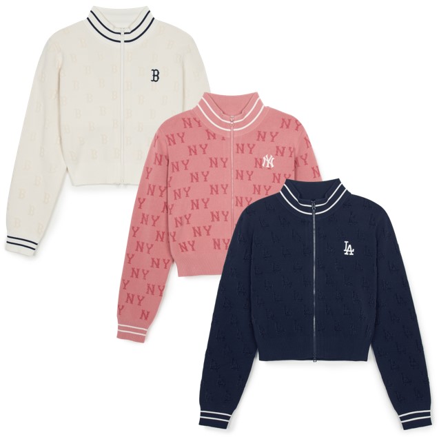 レディース クラシック モノグラム·ショニルダ ジップアップ カーディガン