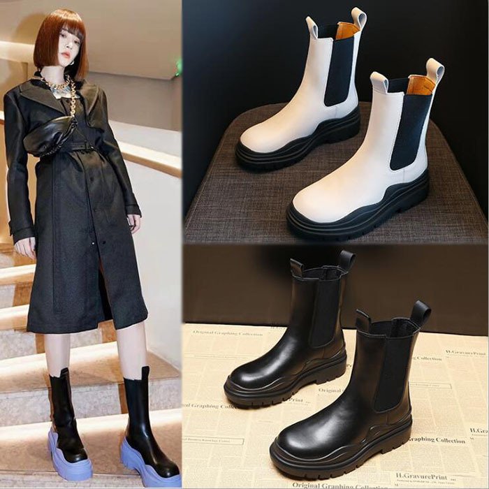 ショートブーツ レディース ワークブーツ ローヒール 厚底 シューズ 靴 無地 カジュアルシューズ