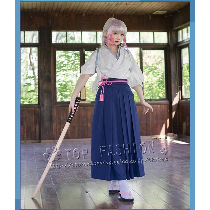 コスプレ衣装 原神 げんしん 神里綾華 雪晴れに綻ぶ椿 剣道着 着物 セット 変装服 仮装 コスチューム 修学旅行 出演番組（ウィッグ 追加 ）