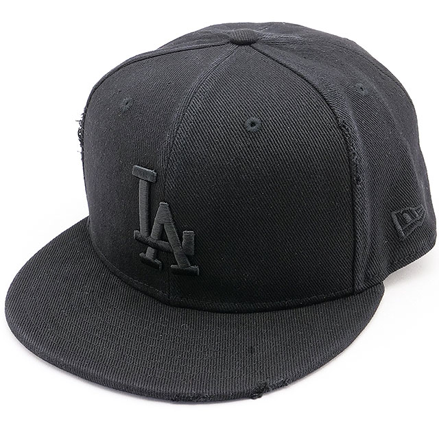 キャップ ロサンゼルス・ドジャース [14388856] 59FIFTY MLB DAMAGED メンズ・レディース 帽子 ダメージ加工 ブラック 正規取扱店