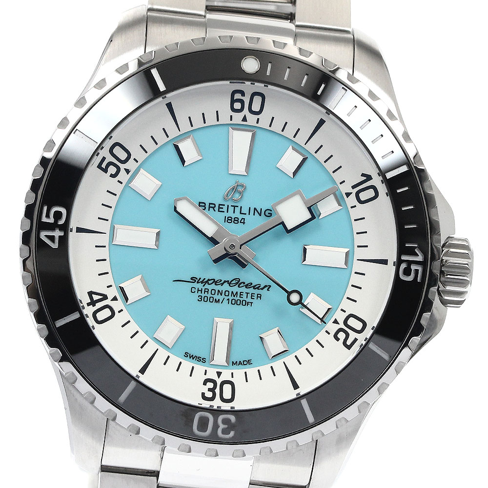 ブライトリング BREITLING A17376 スーパーオーシャン オートマチック44 自動巻き メンズ 美品 内箱・保証書付き_891964【中古】