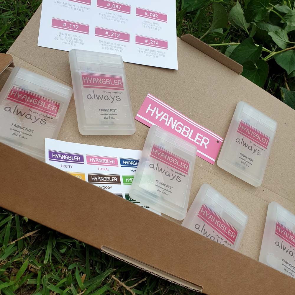 ハンドメイド花香繊維香水6set