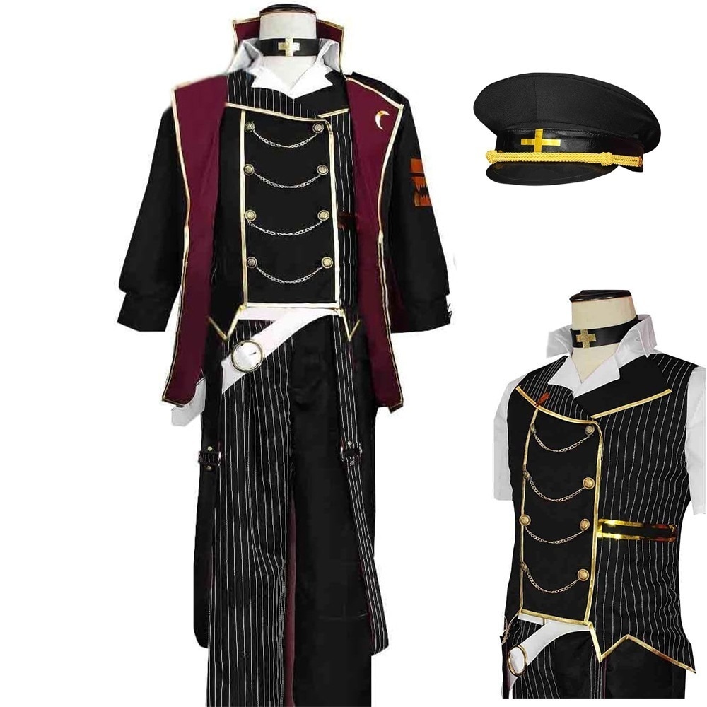 【全シリーズ発売中】 【値引き中】ウィッグ コスプレ衣装＋帽子付き 撮影 贈り物 イベント クリスマス ハロウィン コスプレ衣装 軍服 新衣装 くずは 制服 葛葉 葛叶 葛葉 にじさんじ コスプレ衣装