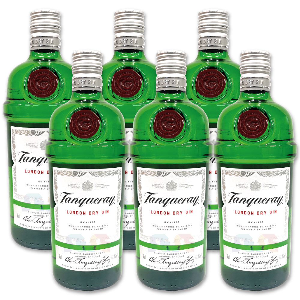 [正規品] タンカレー ロンドン ドライジン 6本セット 750ml / イギリス ジン Tanqueray London Gin