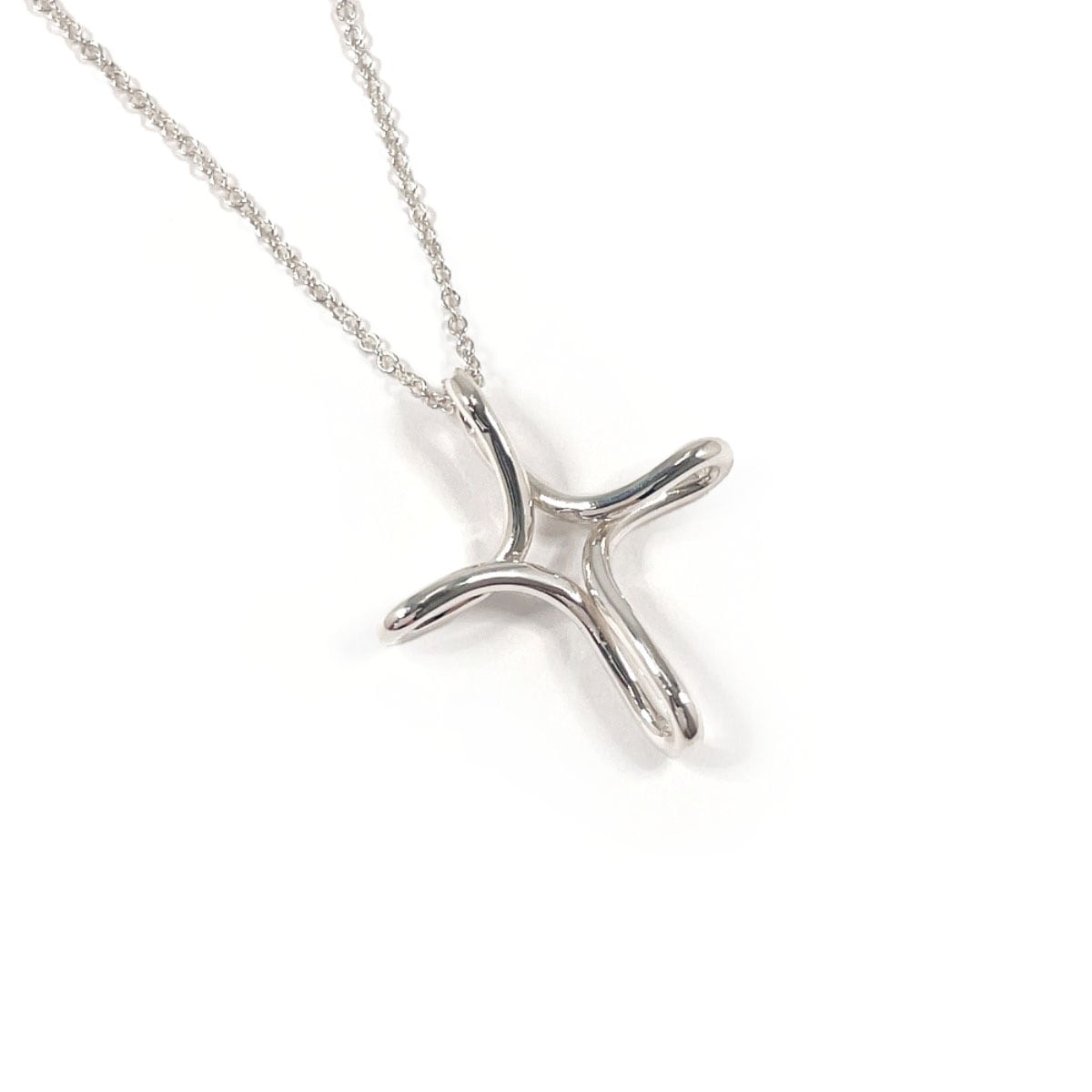 エルサペレッティ インフィニティ クロス ネックレス シルバー シルバー925 レディース