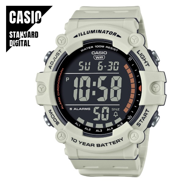 【即納】 CASIO STANDARD カシオ スタンダード デジタル チプカシ チープカシオ ベージュ AE-1500WH-8B2 腕時計 メンズ