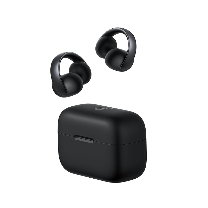 Anker Soundcore AeroClip（Bluetooth 5.4）【オープンイヤー型ワイヤレスイヤホン/イヤーカフ / IP55 防塵・防水規格 / 最大32時間再生 / マルチポイント接