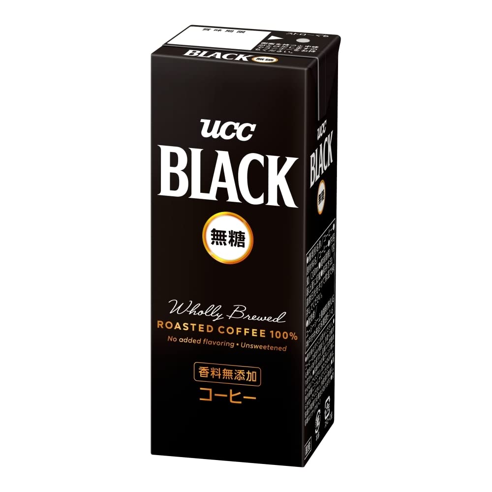 即日発送 UCC BLACK無糖 紙パック 200ml×24本入