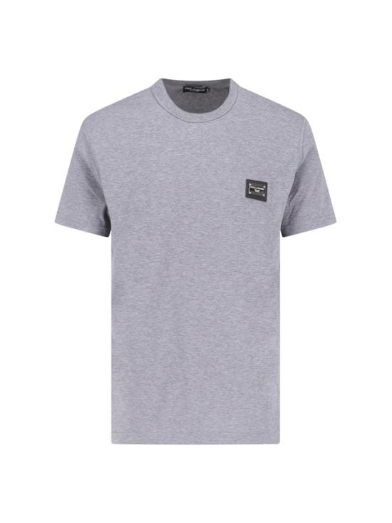 DOLCE & GABBANA Men T-Shirts G8PT1T G7F2I S8291 Grey