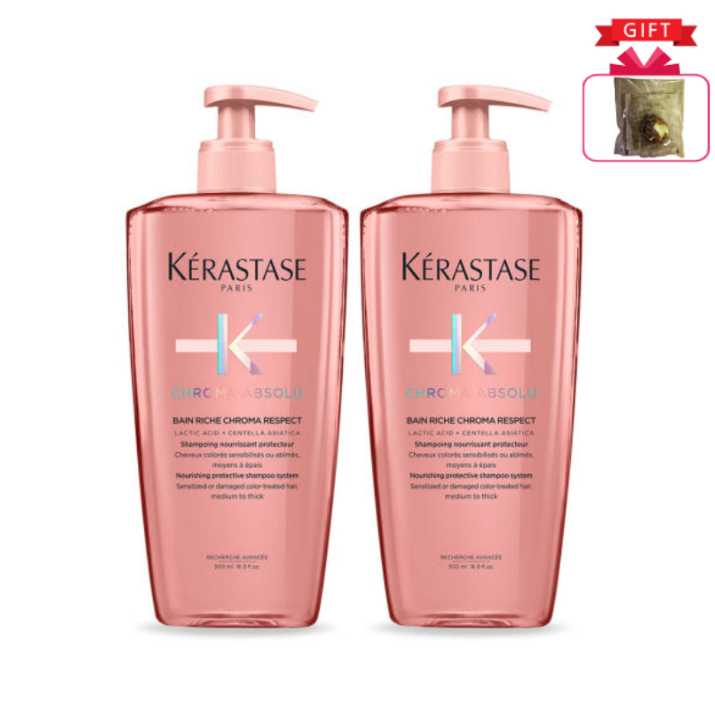 【SALE】 大容量 バン クロマアブソリュ シャンプー 500ml 1+1セット ダメージ・カラー毛用 韓国ヘアケア シャンプーカラーケア ヘア ノンシリコン 香りが良い フローラル