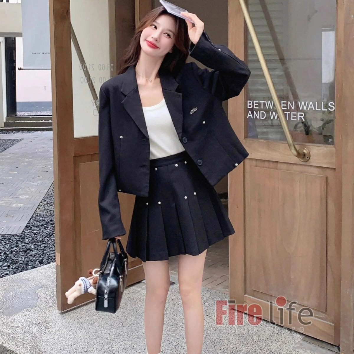 卒業式 スーツ 女の子 入学式スーツ 卒業スーツ 卒服 韓国 jk制服 フォーマルスーツ ブラック ブレザースーツ プリーツスカート 子供スーツ ジュニア 2点セット 高校生 七五三 卒業式 スーツ