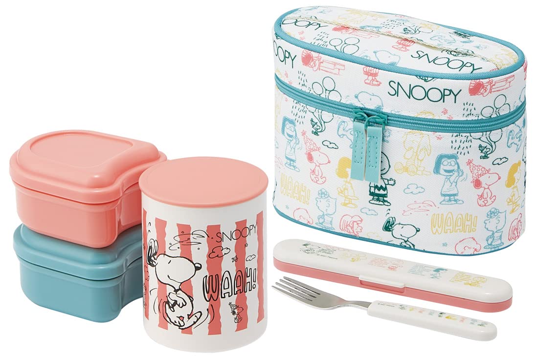 スケーター (skater) 抗菌 保温弁当箱 ランチジャー スヌーピー オーサム!! 560ml KCLJC6AG-A