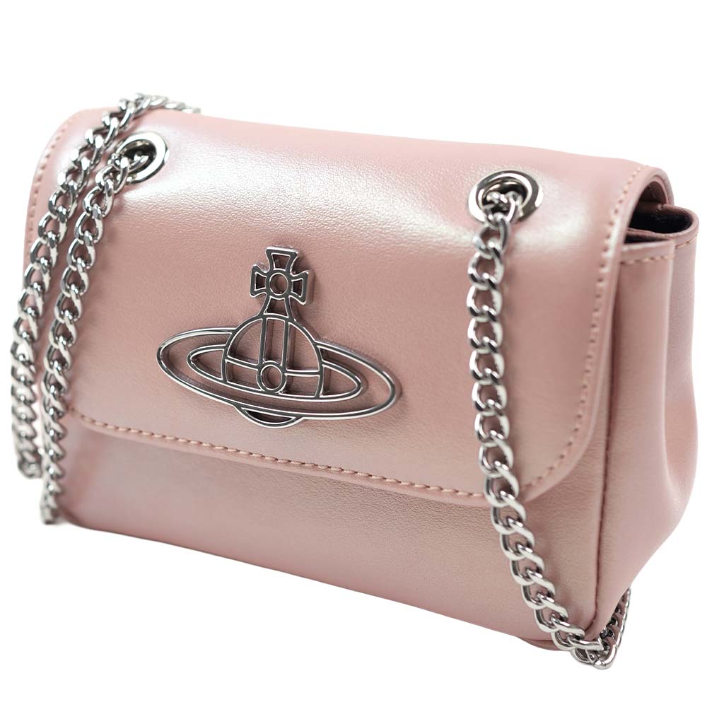 ヴィヴィアンウエストウッド バッグ ショルダーバッグ レディース ピンク Vivienne Westwood BAG S52020069-L0038-PF001 PEARLISED THIN LINE