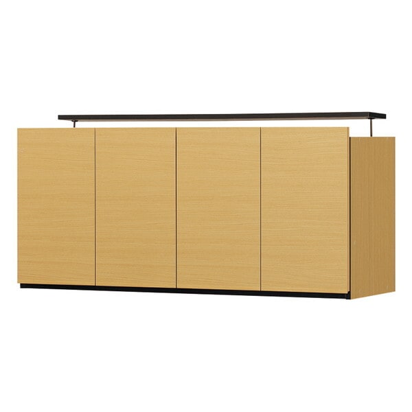 白井産業 POR-5512D U NA ナチュラルブラウン ポルターレ 壁面収納ユニット 幅120cm 上置き メーカー直送