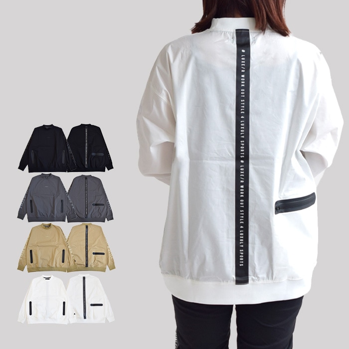 【2024秋冬新作】LUXE/R ラグジュ ゴルフ トップス ロンT プルオーバー 袖プリントストレッチ布帛プルオーバー メンズ レディース ユニセックス 長袖 春 秋 冬 M L XL 45851 8,126円