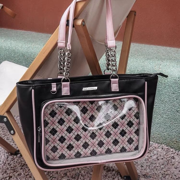 痛バッグ　 痛バ　 ぬいぐるみ入り　トートバッグ　ショルダーバッグ　病みかわ