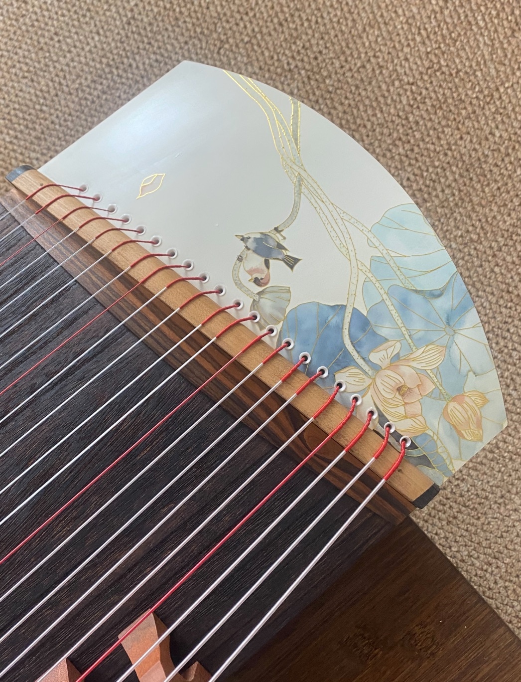 筝 125cm 荷塘模様 中国の弦楽器