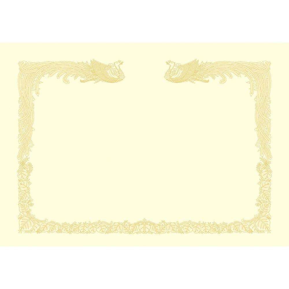 （まとめ買い）ササガワ プリンタ対応 賞状用紙 雲なし クリーム B4判 縦書用 100枚入 10-1477 [x3]