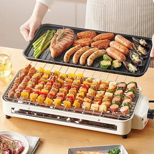 IRIS OHYAMA ホットプレート ZIH-A30-HA アッシュ 網焼き風ホット