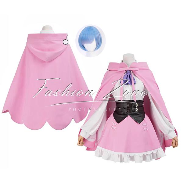 Re:ゼロから始める異世界生活 風 レム 賢者編 コスプレ衣装 ウィッグ cosplay ハロウィン 演出服 変装
