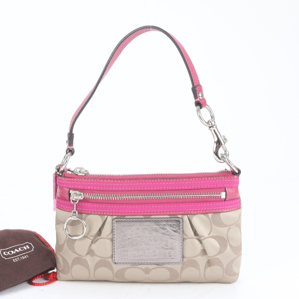 美品 シグネチャー ハンドバッグ トート ピンク レディース RUE CP3-7 中古