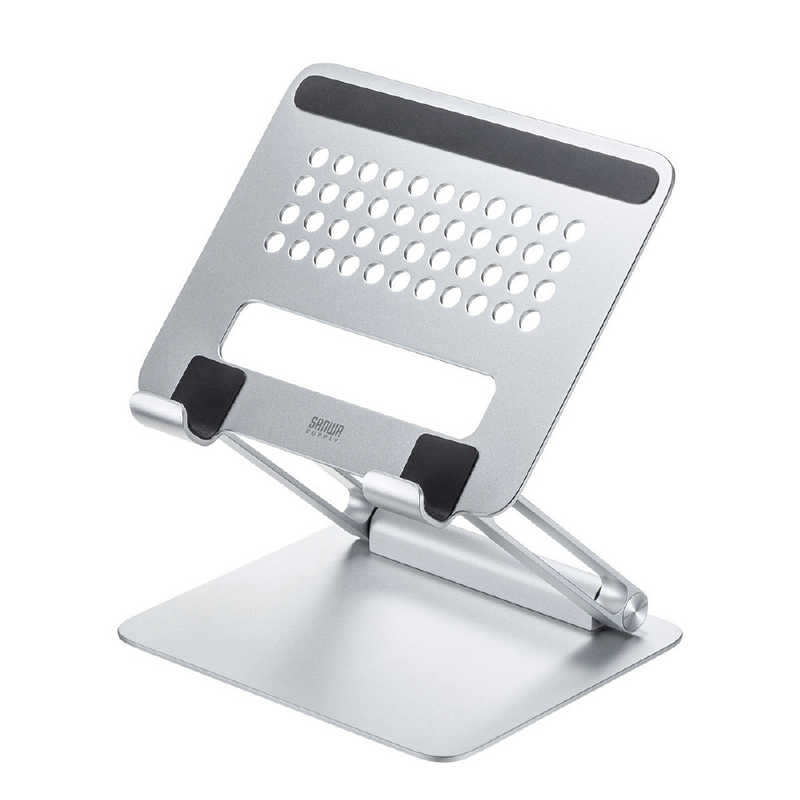 サンワサプライ　タブレットPC用[~厚さ 16mm] アルミスタンド 角度高さ調整タイプ　PDA-STN49S