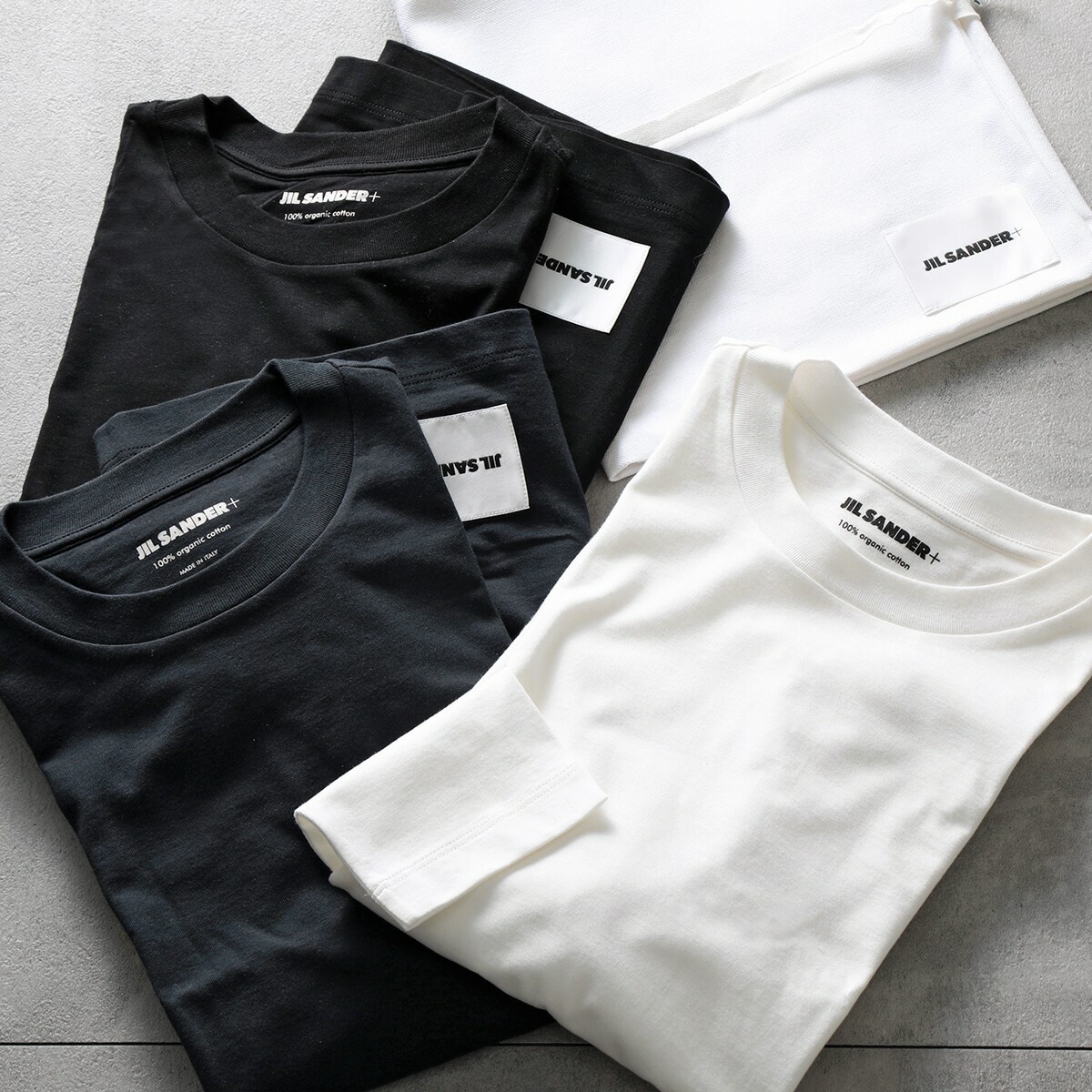 JIL SANDER+ ジルサンダー プラス 長袖Tシャツ 【3枚組】J47GC0002 JTN254 レディース 3枚セット ロンT コットン クルーネック 000(100+001+402)