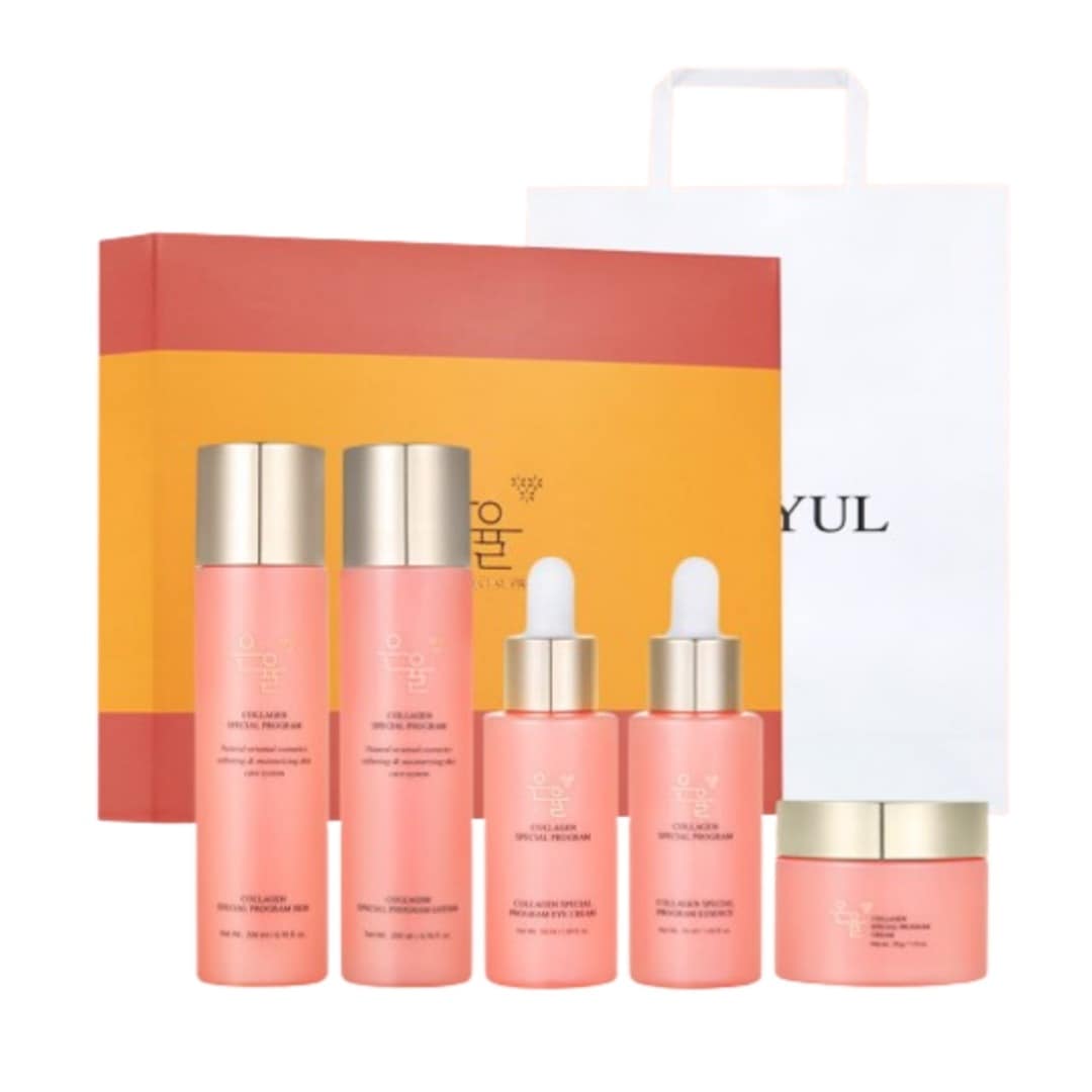 コラーゲン5種セット+ショッピングバッグ (愛する母のためのプレゼント)