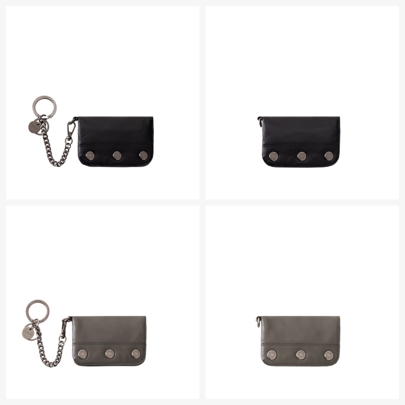 【VUNQUE】25FW PERFEC BUTTON UP PADDING CARD WALLET : 2COLORS