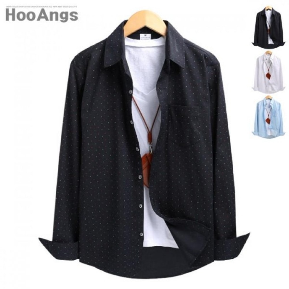 (フアンズ) カラードットポケットスパンシャツ SMST1737