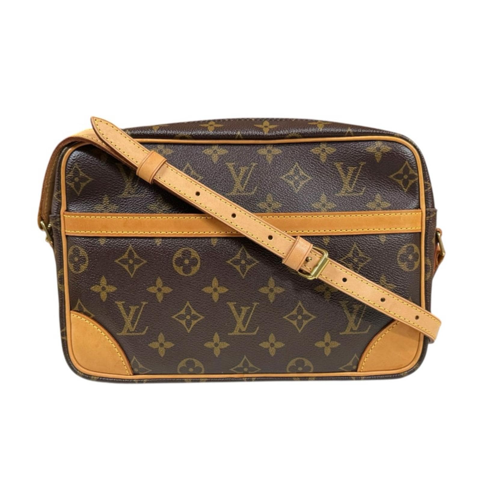 ルイヴィトン トロカデロ27 モノグラム ショルダーバッグ モノグラムキャンバス M51274 ブラウン LOUIS VUITTON 中古