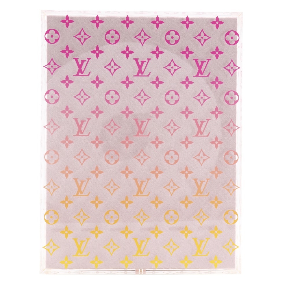 サングラスケース モノグラム・グラデーション コレクターズボックス その他小物 アクリル ピンク _ 中古品 A+ランク