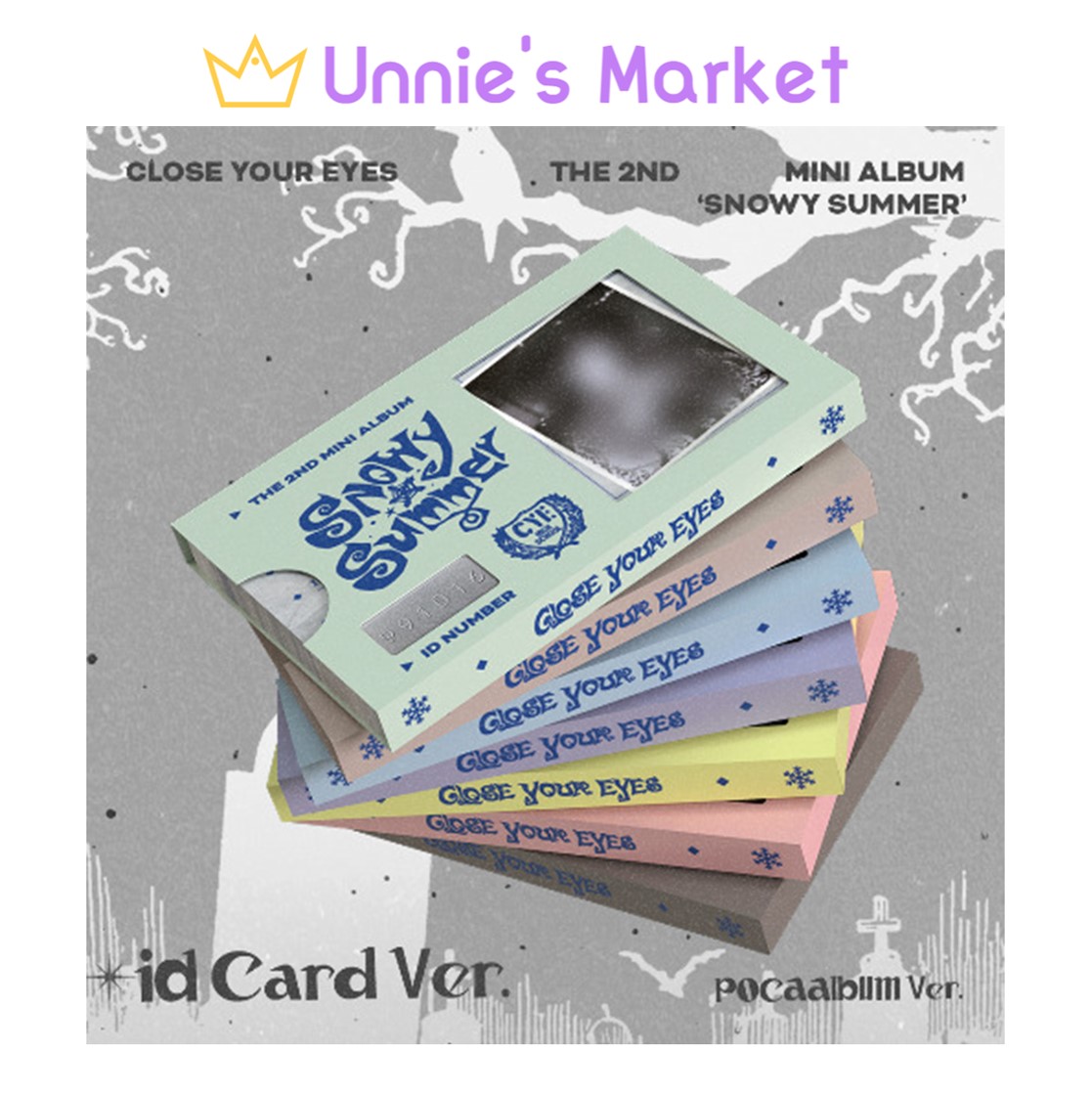 [SET] CLOSE YOUR EYES Snowy Summer ID Card Ver. (POCAALBUM)