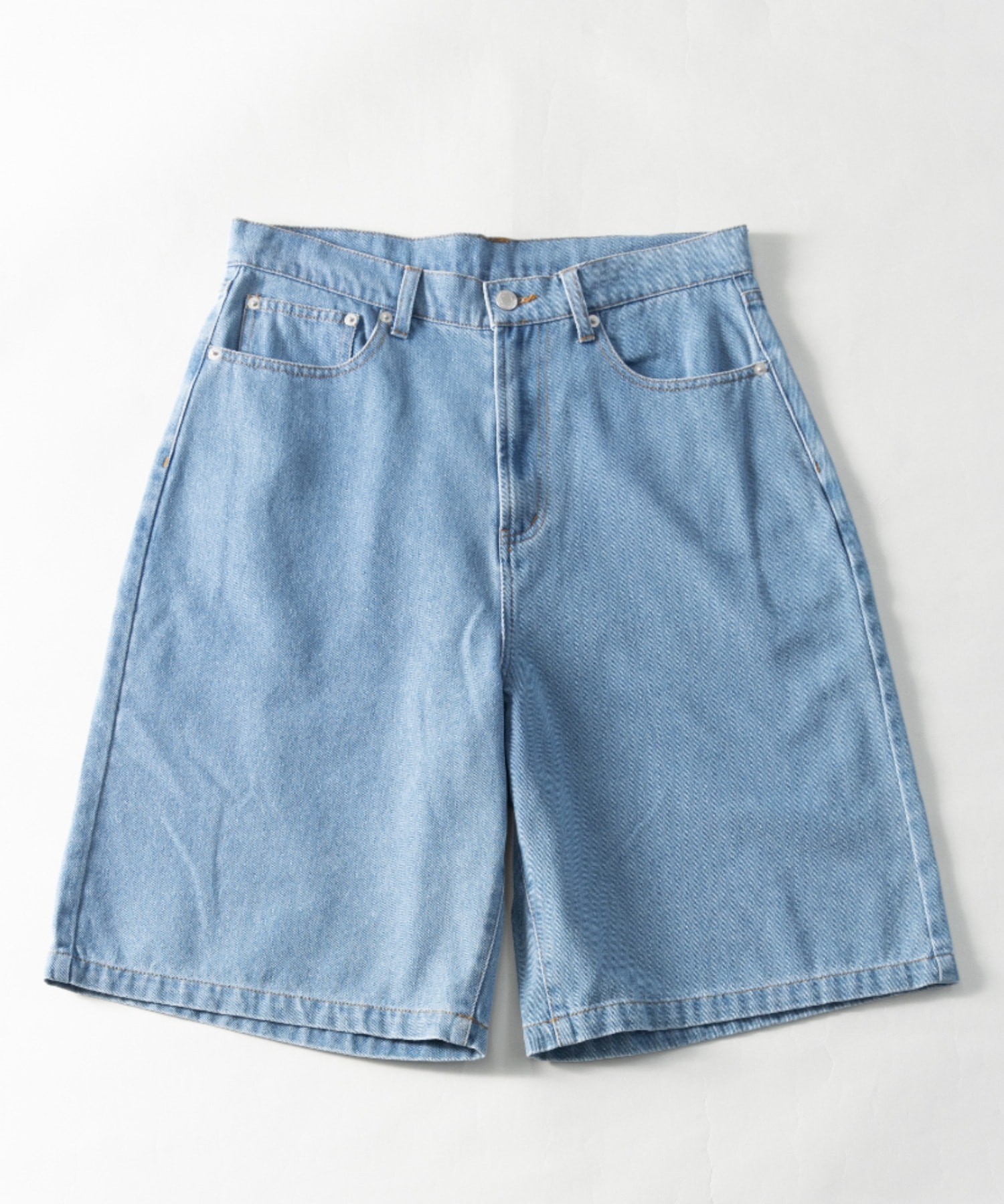 デニム バギー ハーフパンツ