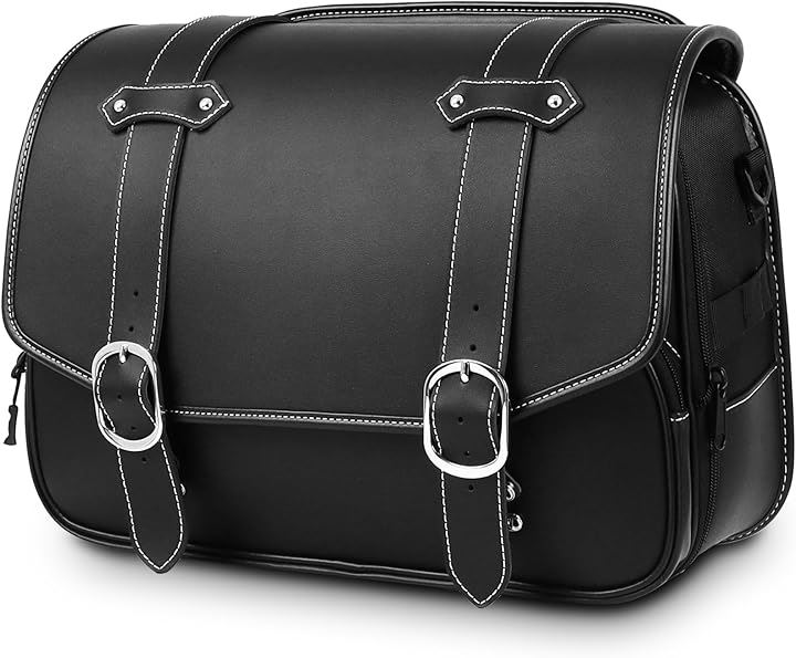 DAWNHAWK ツーリングバッグ バイク用 サイドバッグ 防水 ツールバッグ 18L 大容量 ドリンクホルダー付属 金具防錆 ブラック レブル250 GB350(ブラック) 16,416円